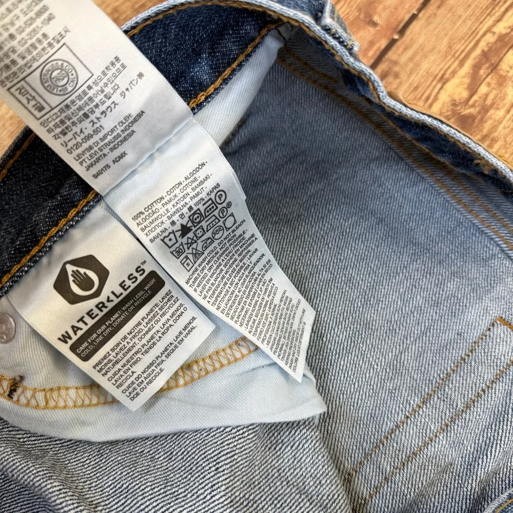 Levi 550 Relaxed Fit Denim Shorts Mens 42 Blue Five Pocket Cotton
